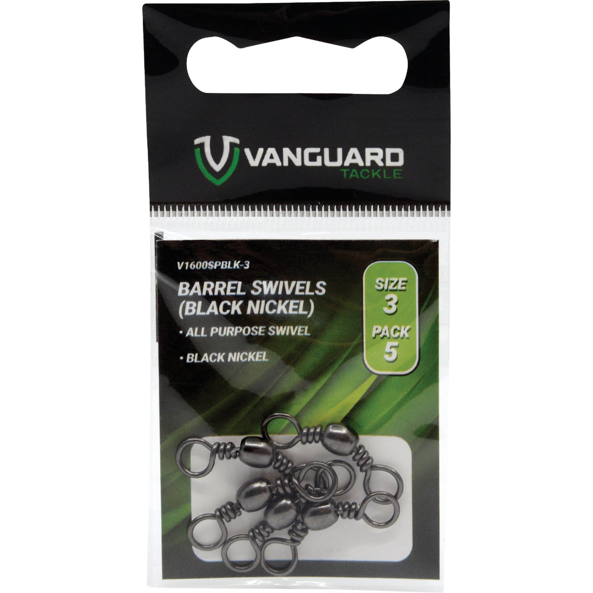 Vanguard Size 10 Black Nickel Barrel Swivel (8-Pack)