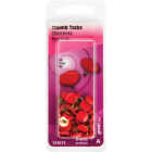 Hillman Anchor Wire Red 23/64 In. x 15/64 In. Thumb Tack (40 Ct.) Image 2