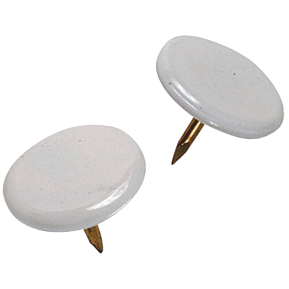 Hillman Anchor Wire White 23/64 In. x 15/64 In. Thumb Tack (40 Ct.) Image 4