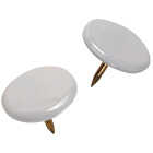 Hillman Anchor Wire White 23/64 In. x 15/64 In. Thumb Tack (40 Ct.) Image 4