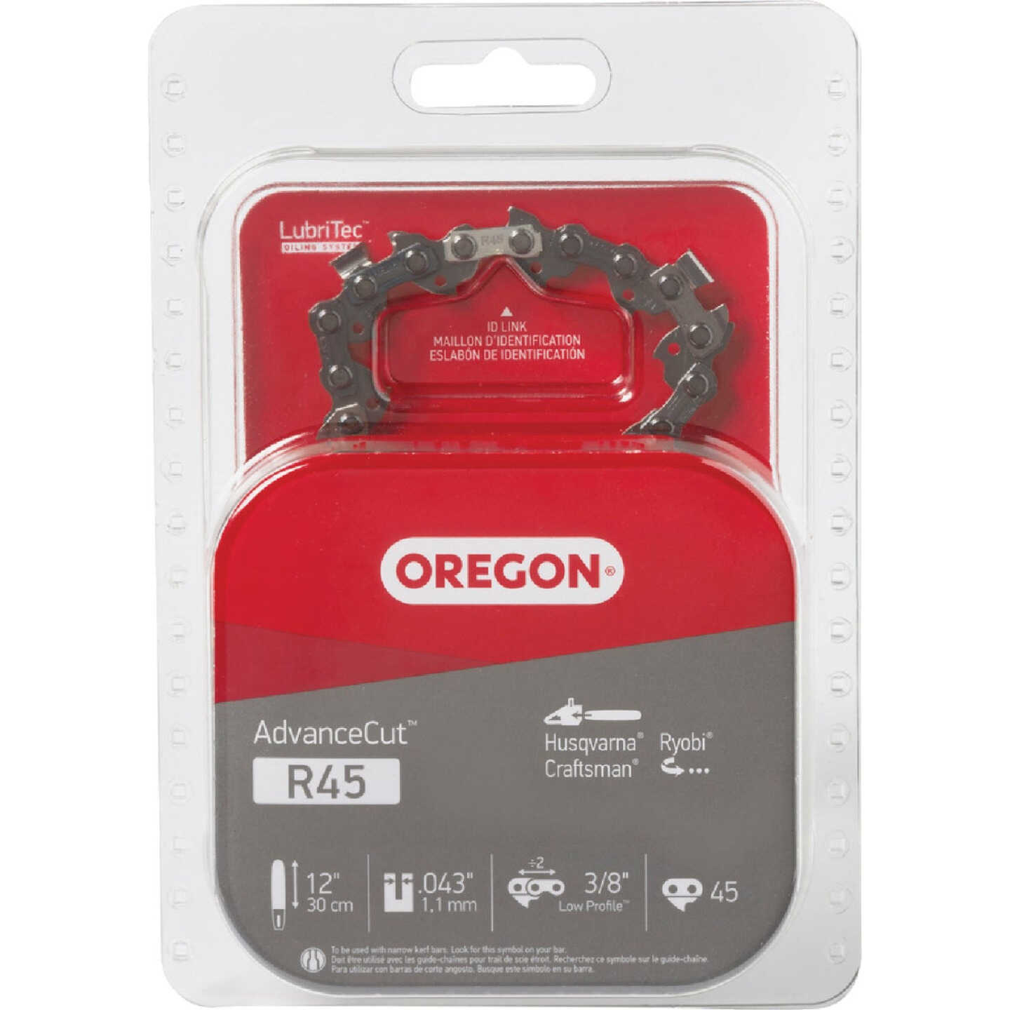 Oregon R45 AdvanceCut Chainsaw Chain for 12 In. Bar - 45 Drive Links Image 1