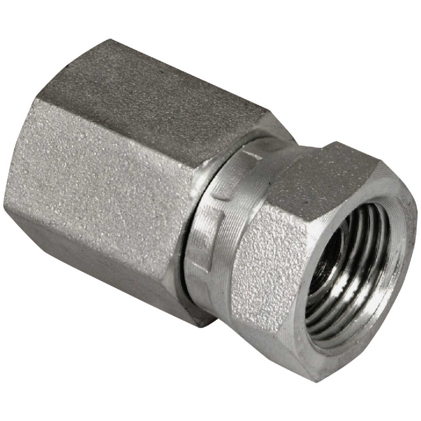 Apache 3/8 In. Female Pipe x 3/8 In. Female Pipe Swivel Hydraulic Hose Adapter Image 1