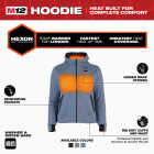 Milwaukee M12 Women's Large Blue Full-Zip Heated Hoodie Kit Image 5