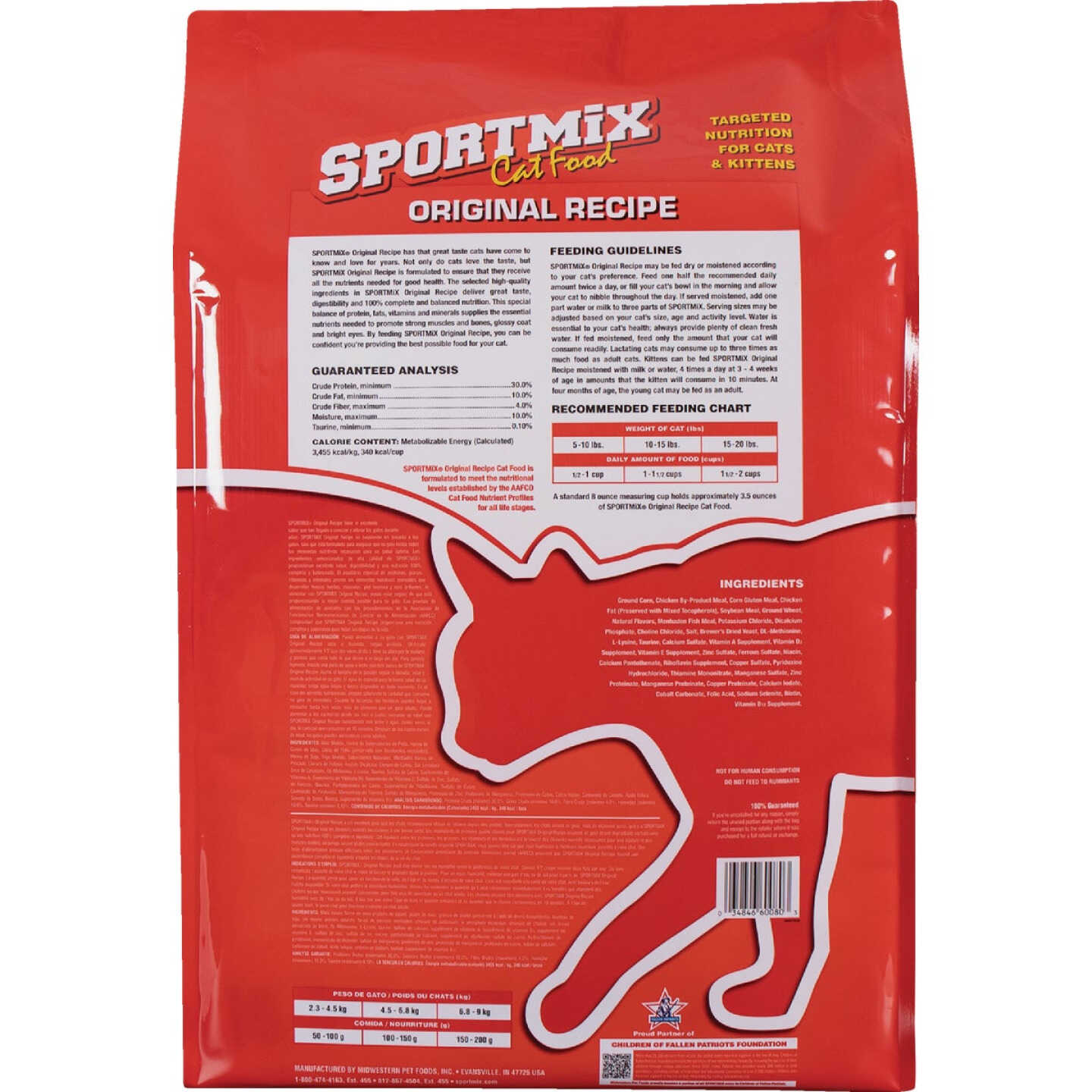 Sportmix 15 Lb. Original Recipe All Ages Dry Cat Food Image 2