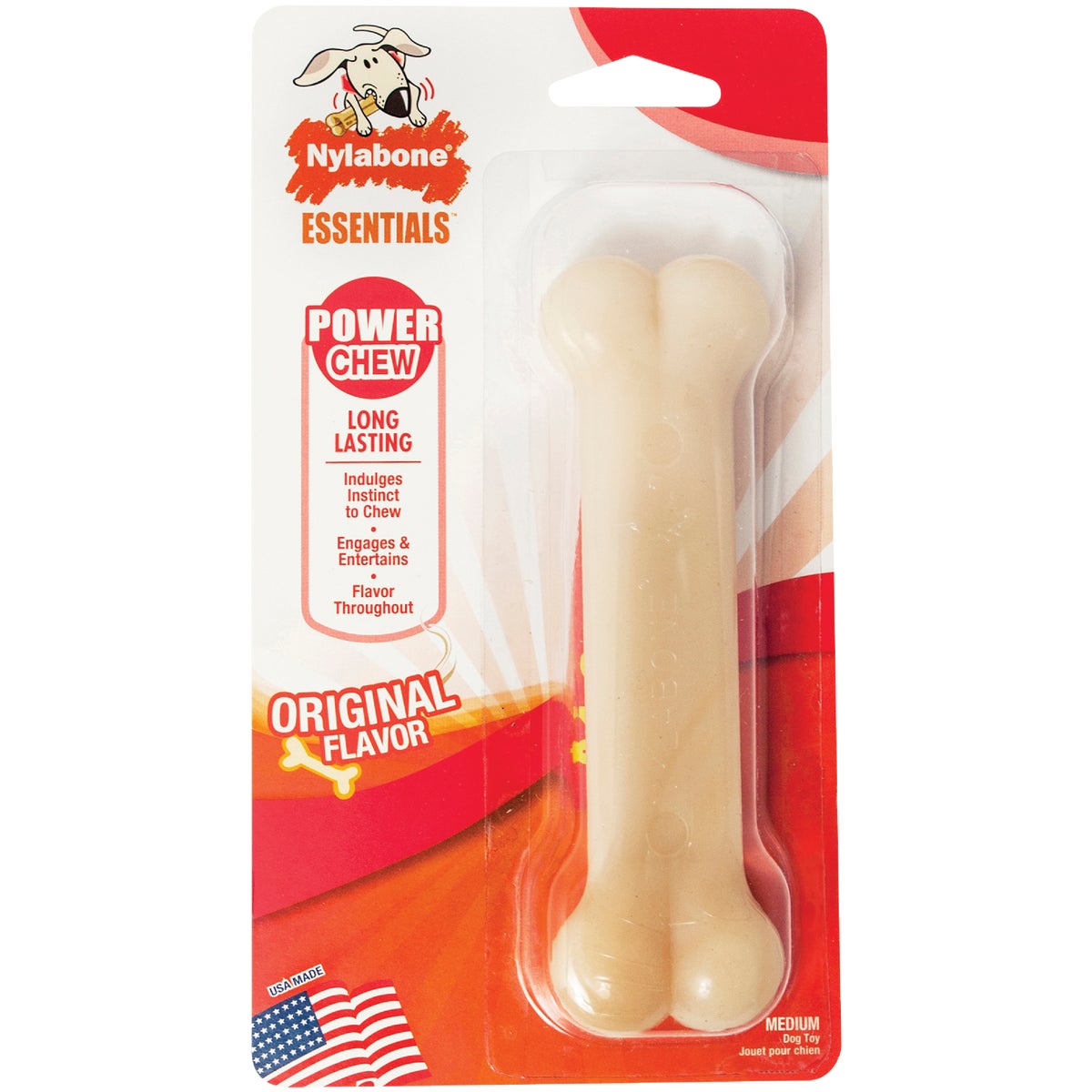 Nylabone Original Flavor Power Chew Durable Medium Dog Toy