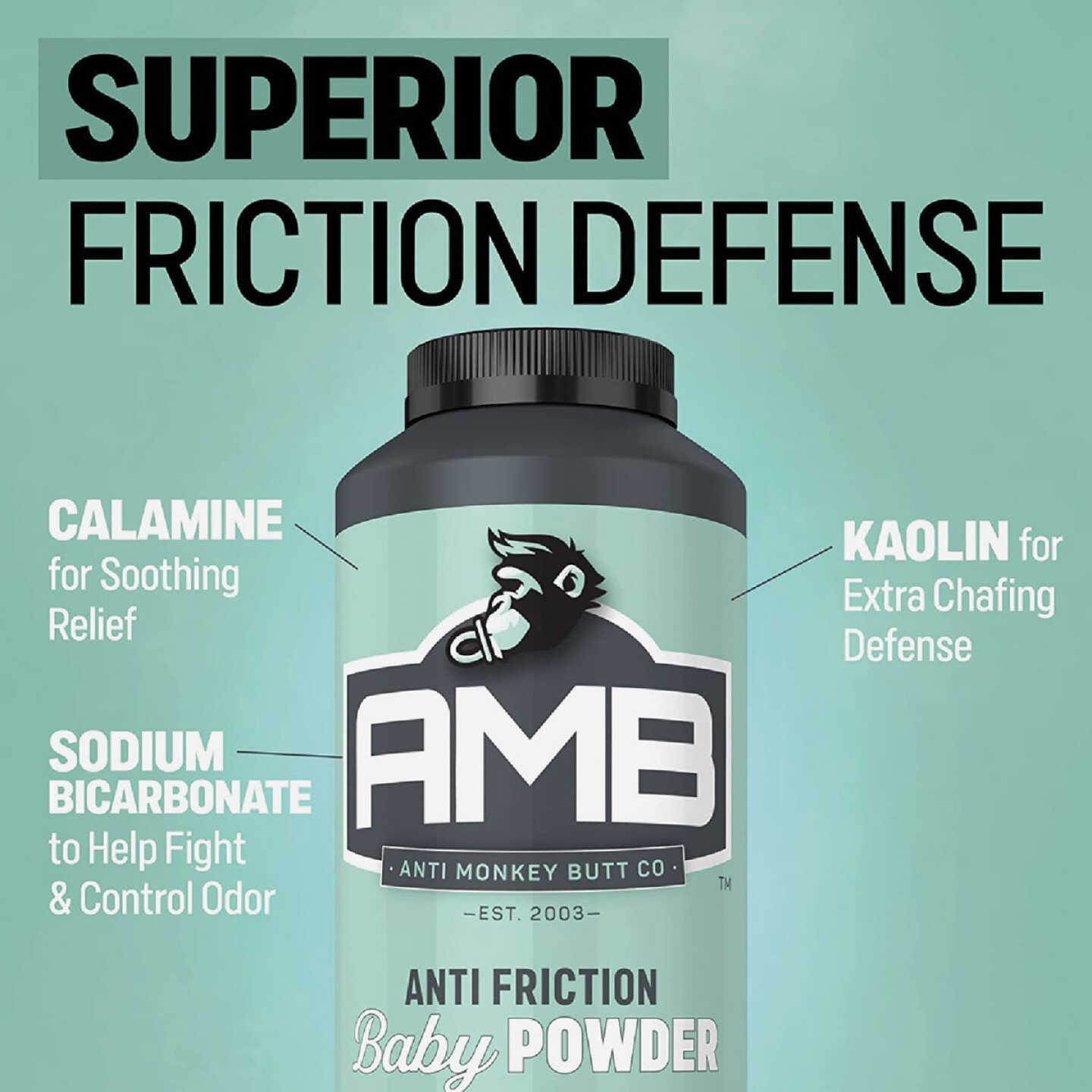 Baby Anti Monkey Butt 8 Oz. Calamine Body Powder Image 2