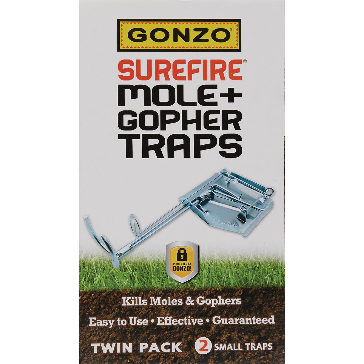 Gonzo Surefire Cinch Mole & Gopher Trap (2-Pack) Image 2
