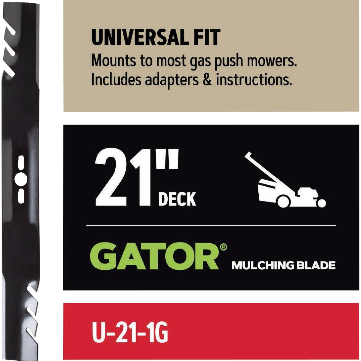 Oregon Gator 21 In. Universal  Gas Push Mower Blade Image 6