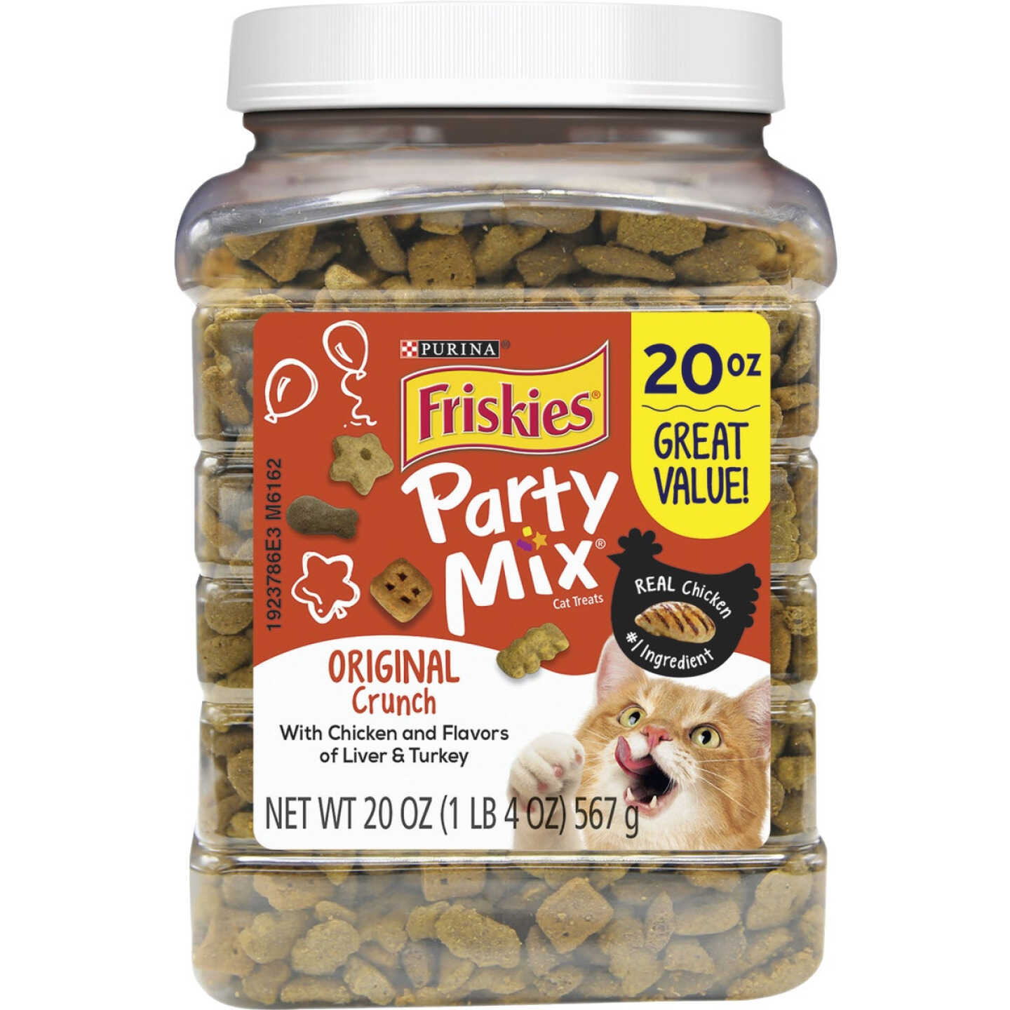 Purina Party Mix Original-Chicken, Liver, & Turkey 20 Oz. Cat Treat Image 1