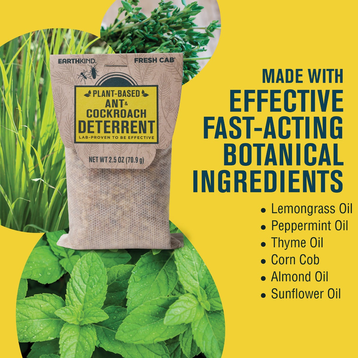 EarthKind Fresh Cab Ant & Cockroach Deterrent (4-Pack) Image 3