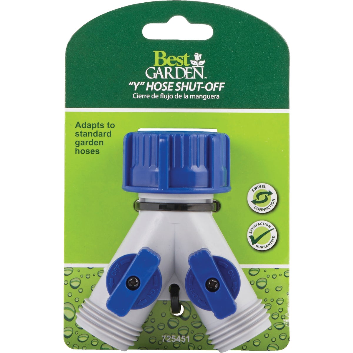 Best Garden Poly Y-Connector Double Hose Shutoff Image 2