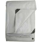 Do it Best Silver Woven 12 Ft. x 16 Ft. Heavy Duty Poly Tarp Image 2