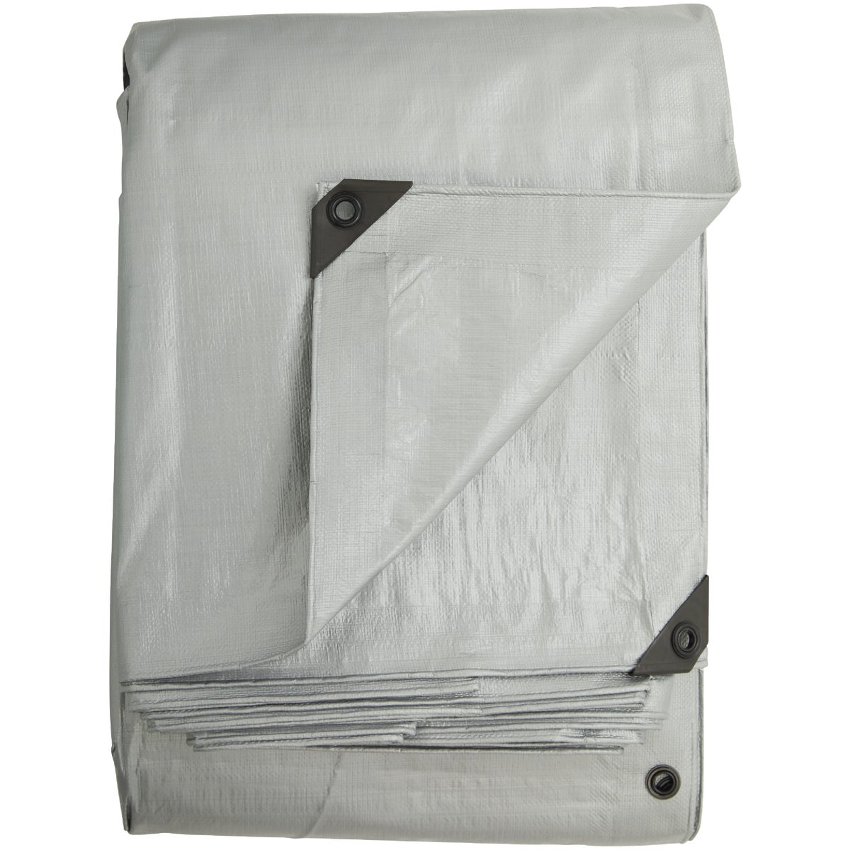 Do it Best Silver Woven 20 Ft. x 30 Ft. Heavy Duty Poly Tarp Image 2