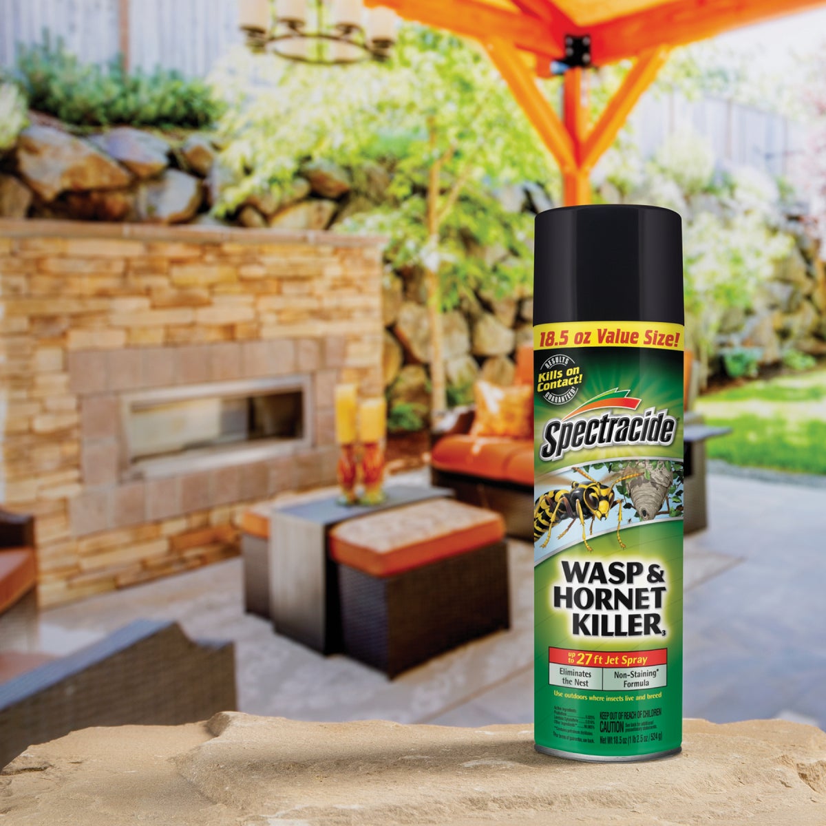 Spectracide 18.5 Oz. Aerosol Spray Wasp & Hornet Killer3 Image 2