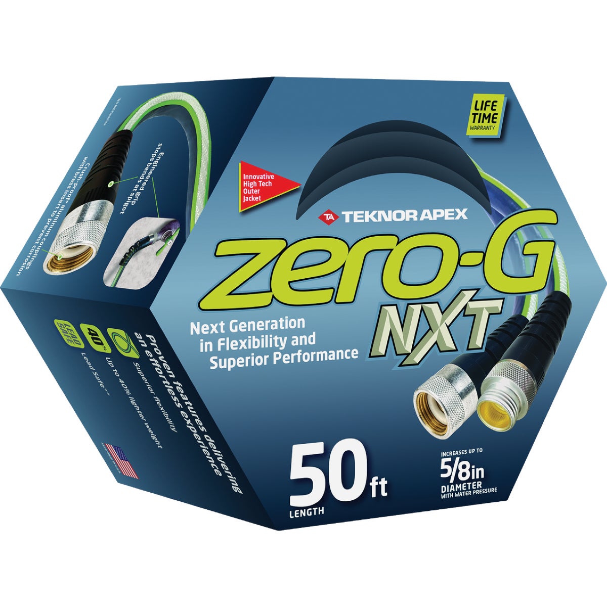 Teknor Apex Zero-G NXT 5/8 In. Dia. x 50 Ft. Garden Hose Image 1