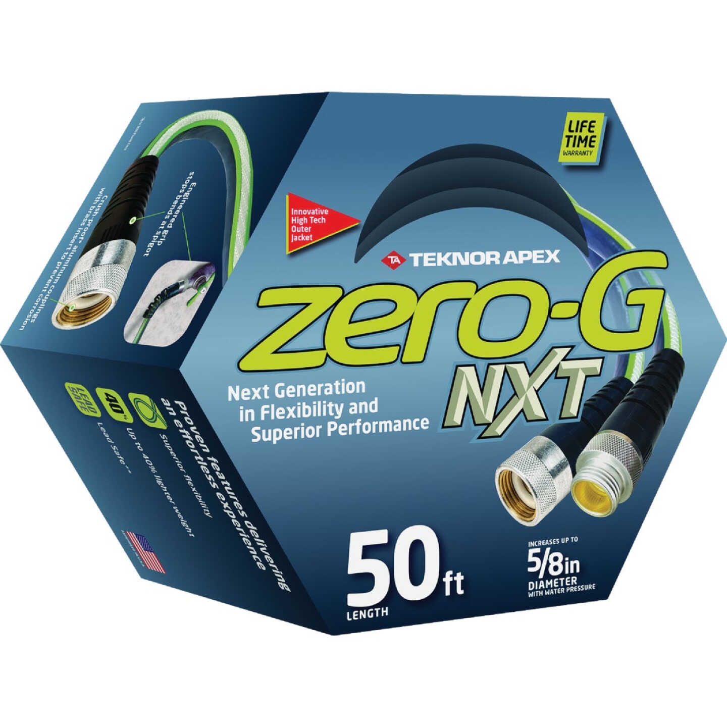 Teknor Apex Zero-G NXT 5/8 In. Dia. x 50 Ft. Garden Hose Image 1