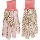 Best Garden Women's 1 Size Fits All Canvas Garden Glove with Knit Cuff Image 6