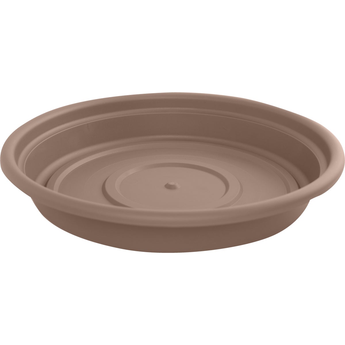 Bloem 12 In. Chocolate Poly Classic Flower Pot Saucer Image 1