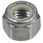 Hillman 1/4 In. 20 tpi Stainless Steel Course Thread Nylon Insert Lock Nut (50 Ct.) Image 1