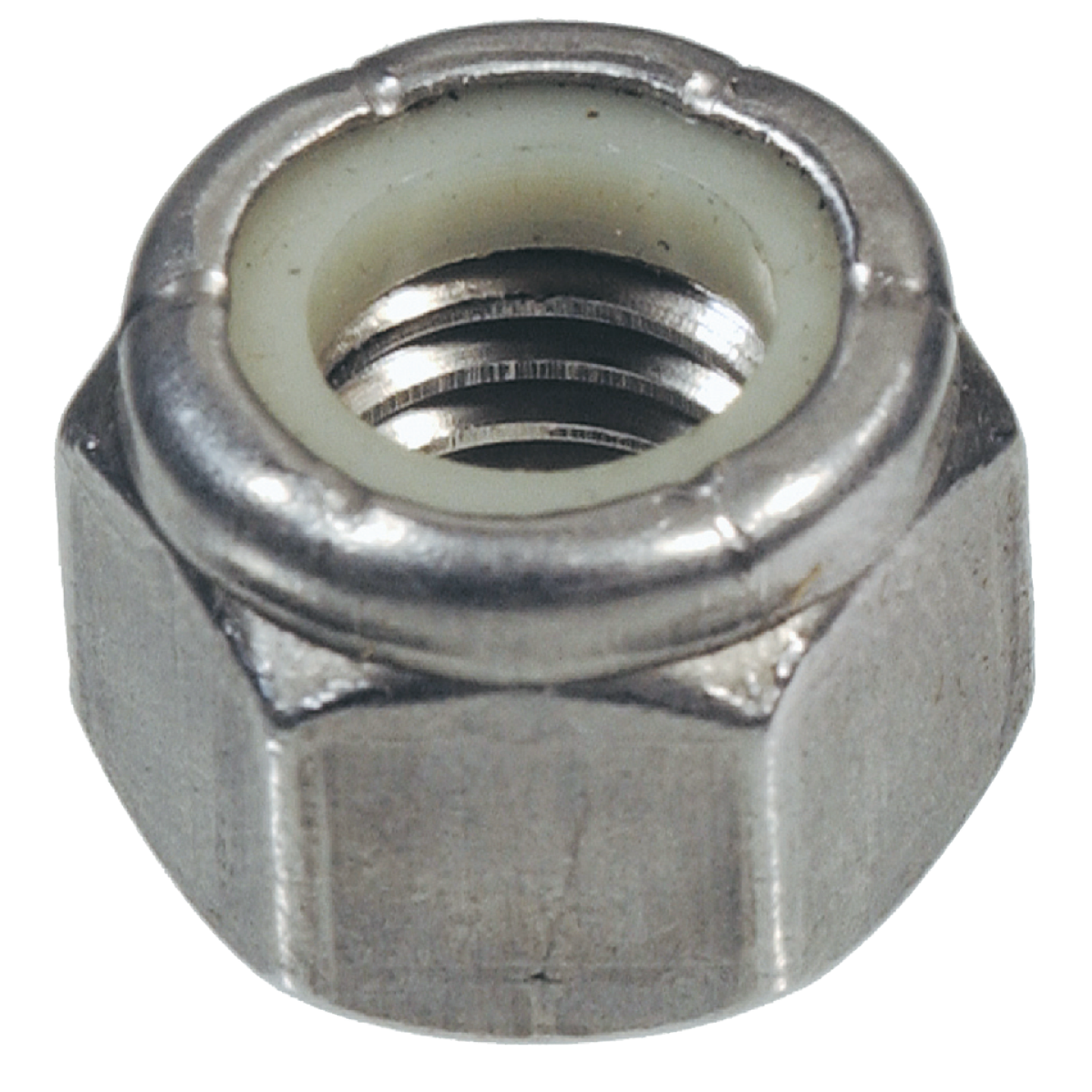 Hillman 1/4 In. 20 tpi Stainless Steel Course Thread Nylon Insert Lock Nut (50 Ct.) Image 1