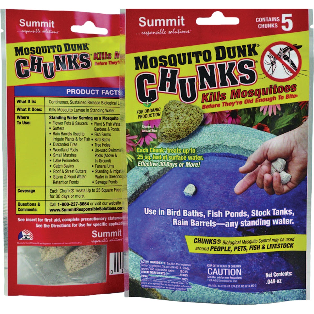 Mosquito Dunks Chunks Ready To Use Chunk Mosquito Killer (5-Pack) Image 2