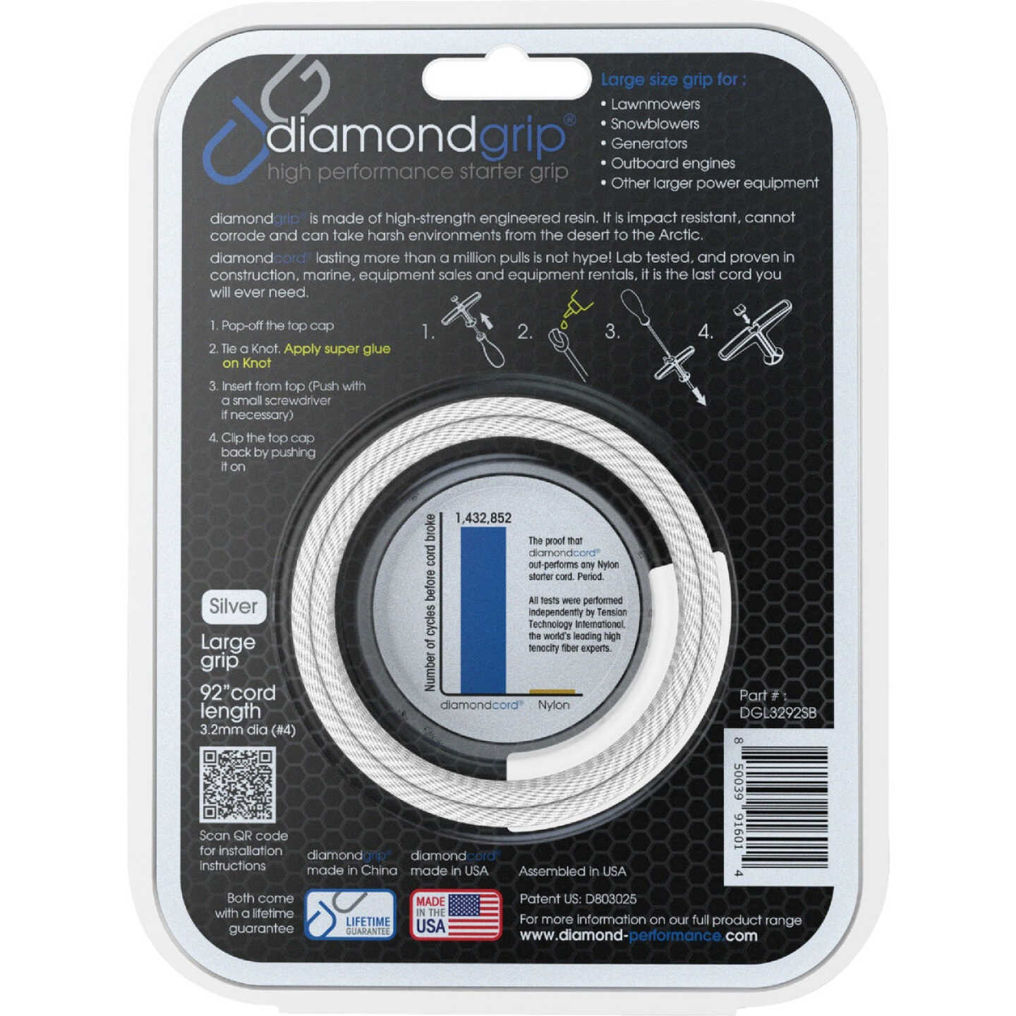 Diamondgrip High Performance 92 In. Large Starter Rope Image 6