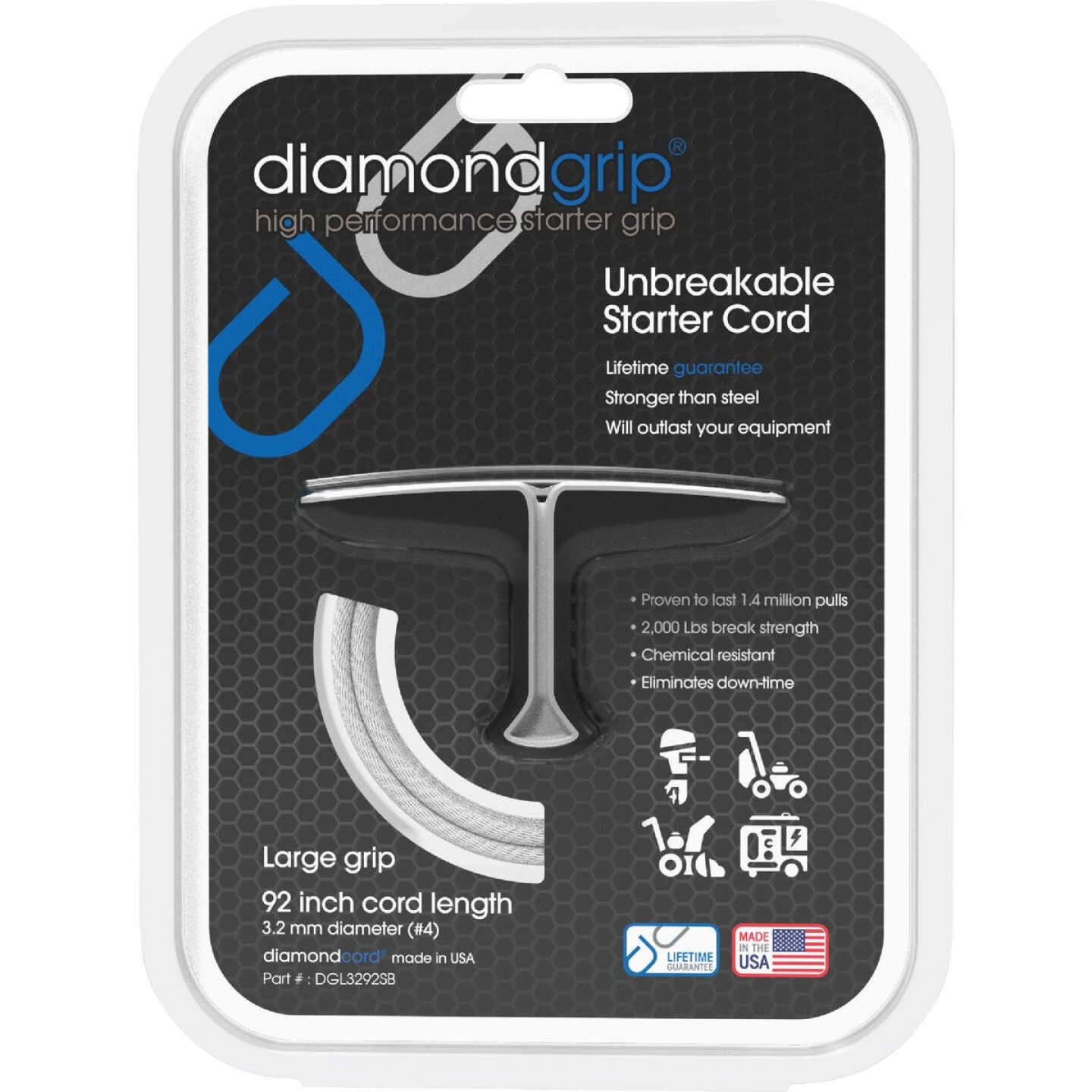 Diamondgrip High Performance 92 In. Large Starter Rope Image 1