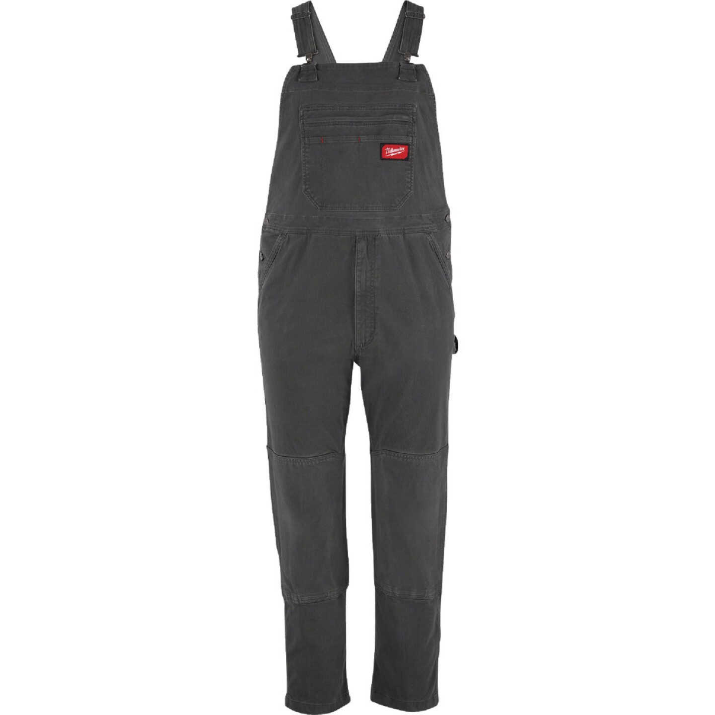 Milwaukee FREEFLEX Men's 32x32 Gray Unlined Bib Overalls Image 1