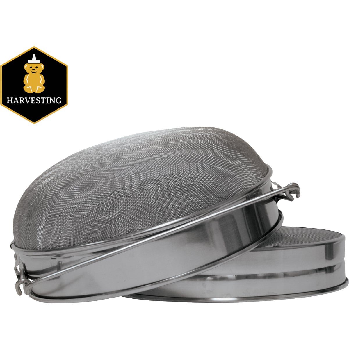 Harvest Lane Honey Stainless Steel Honey Sieve with Mesh Screen