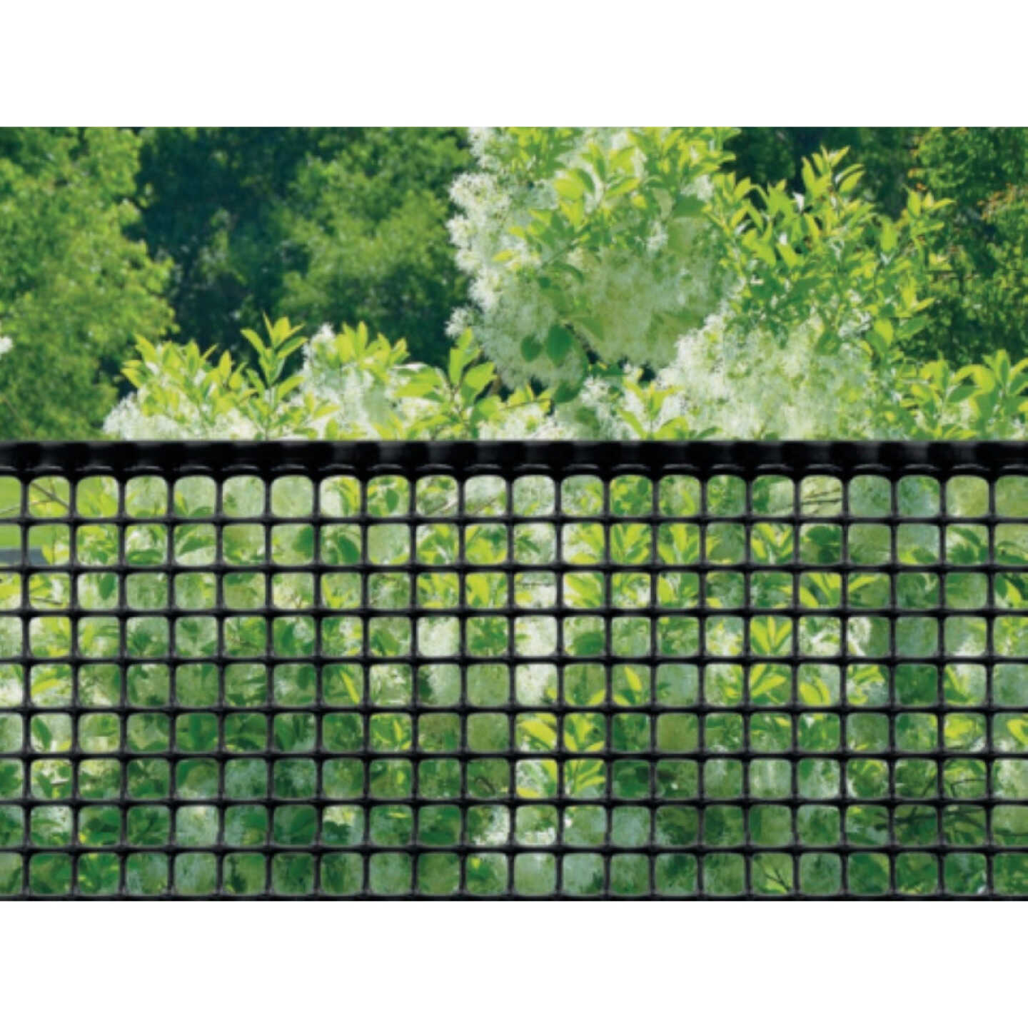 Tenax 2 Ft. H. x 15 Ft. L. Plastic Hardware Netting Garden Fence, Black Image 2
