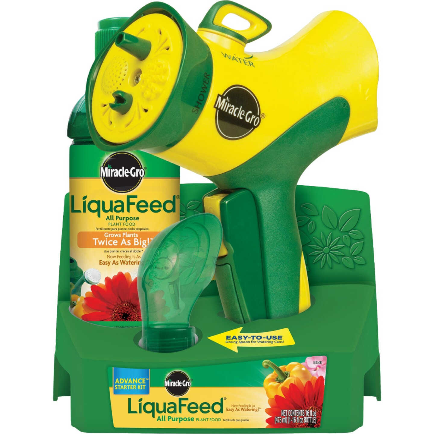 Miracle-Gro LiquaFeed 16 Oz. Hose End Sprayer All Purpose Liquid Plant Food Image 1