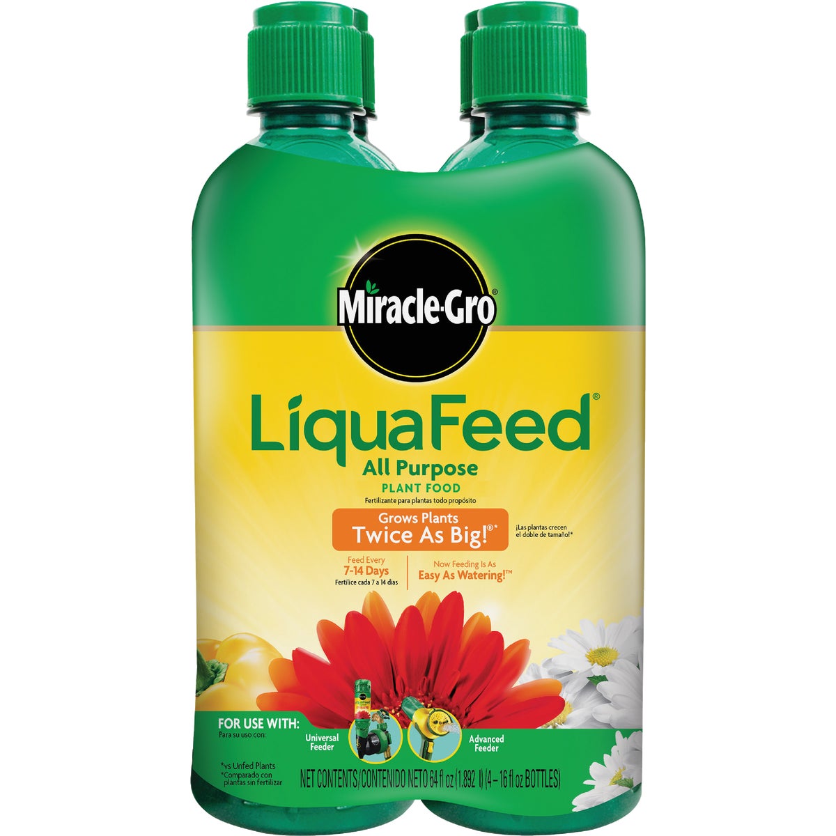 Miracle-Gro LiquaFeed 16 Oz. All Purpose Liquid Plant Food (4-Pack) Image 1