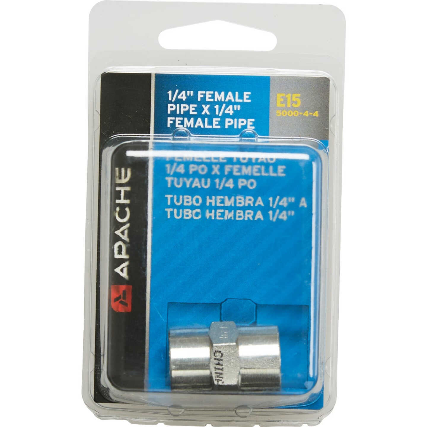 Apache 1/4 In. Female Pipe x 1/4 In. Female Pipe Hydraulic Hose Adapter Image 2