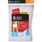 Hanes Men's XL White Briefs (6-Pack) Image 1