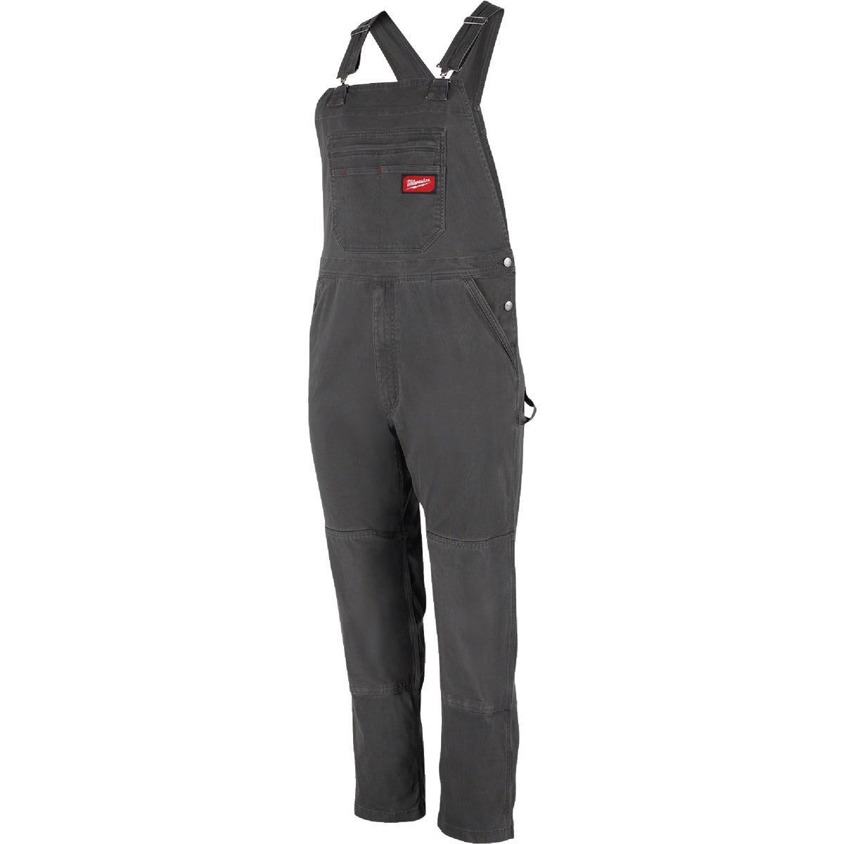 Milwaukee FREEFLEX Men's 32x34 Gray Unlined Bib Overalls Image 5