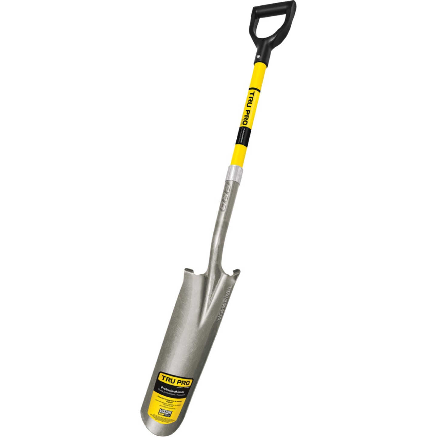 Truper Tru Pro 29 In. Fiberglass D-Handle Drain Spade Image 1