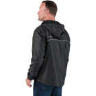 Berne Coastline Men's Large Black Lightweight Hooded Rain Jacket Image 4