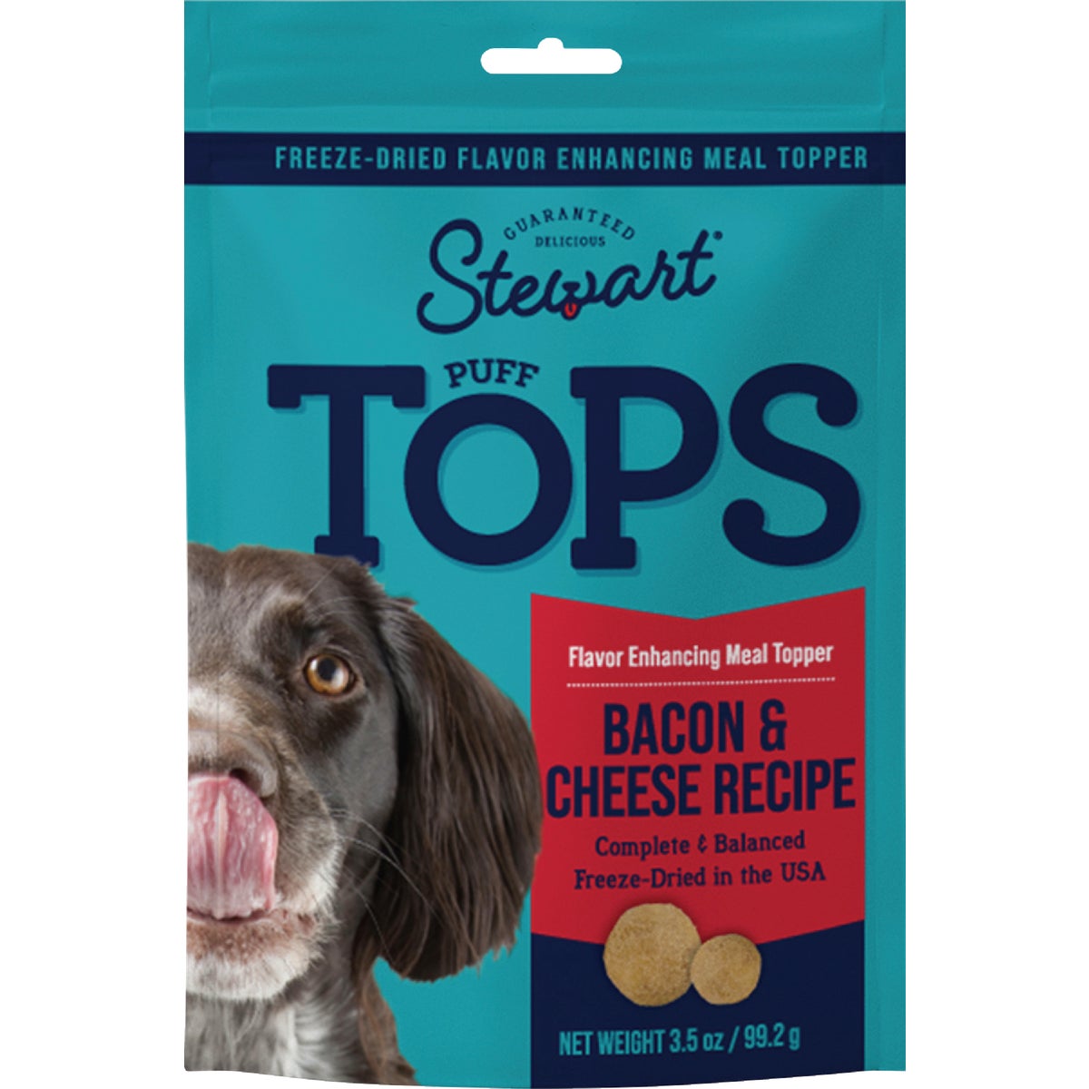 Stewart's PuffTops 3.5 Oz. Bacon & Cheese Dog Treat Image 1