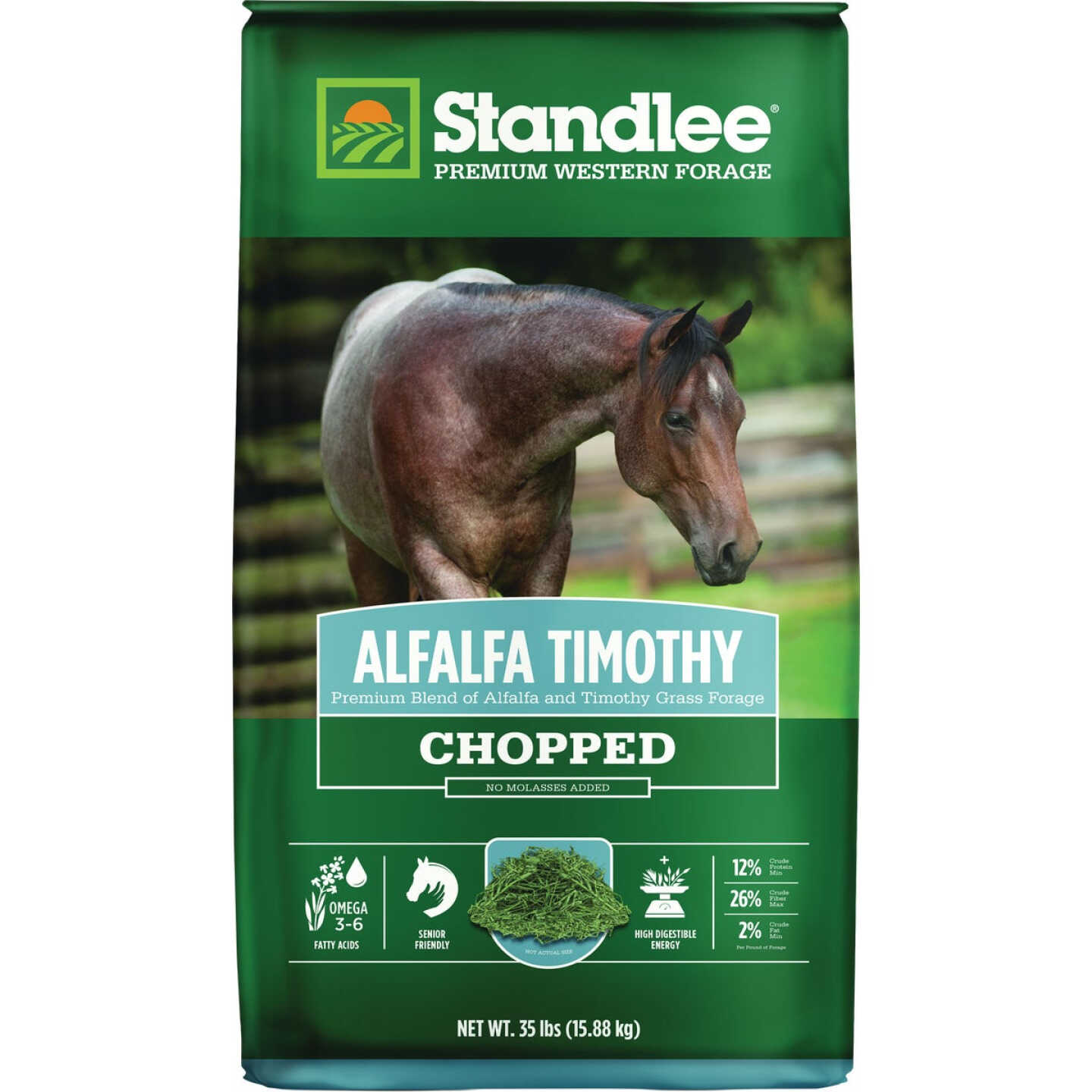 Standlee Premium Western Forage 35 Lb. Alfalfa Timothy Chopped Forage Image 1