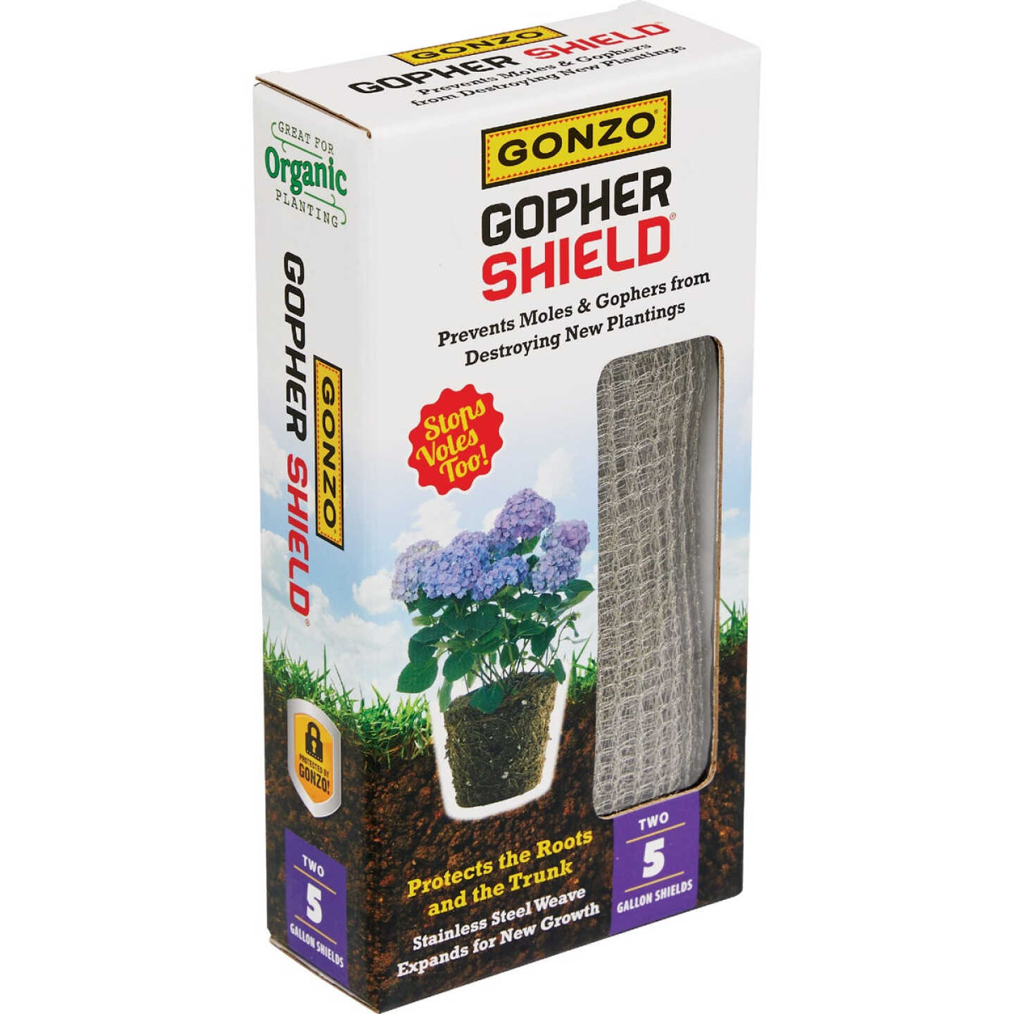 Gonzo Gopher Shield 5 Gal. Stainless Steel Weave Plant Protector (2-Pack) Image 1