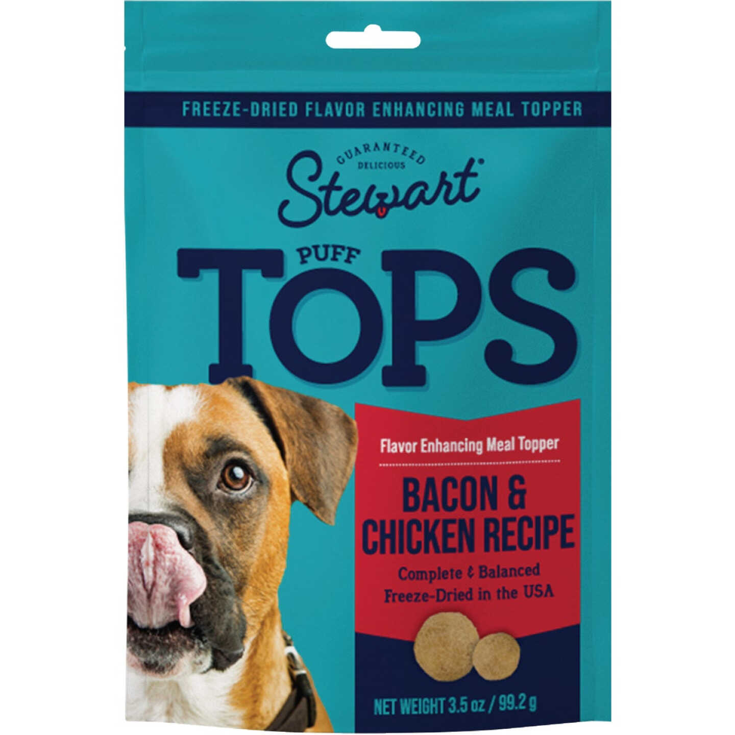 Stewart's PuffTops 3.5 Oz. Bacon, Cheese, & Apple Dog Treat Image 1