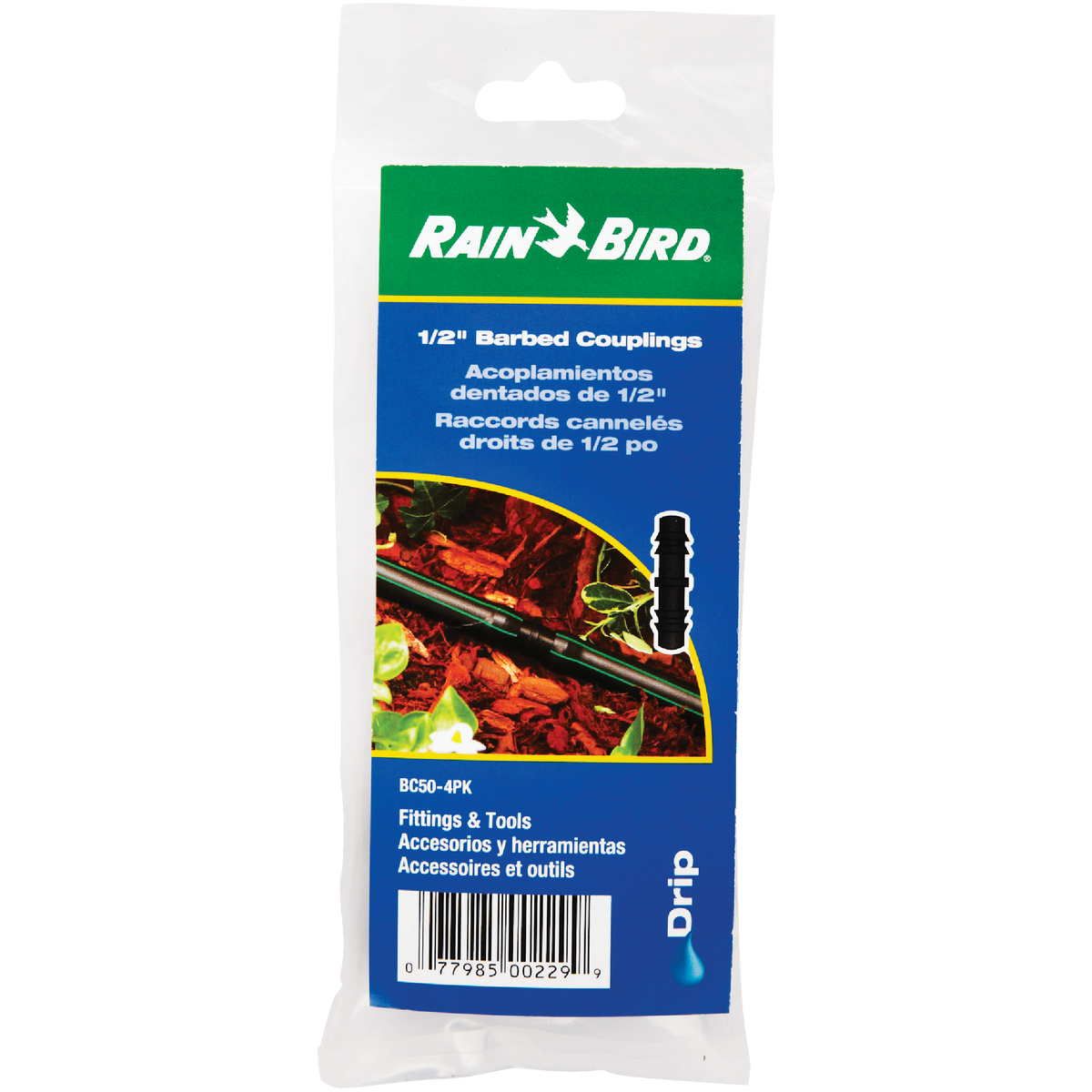 Rain Bird 1/2 In. Tubing Barbed Coupling (4-Pack) Image 2