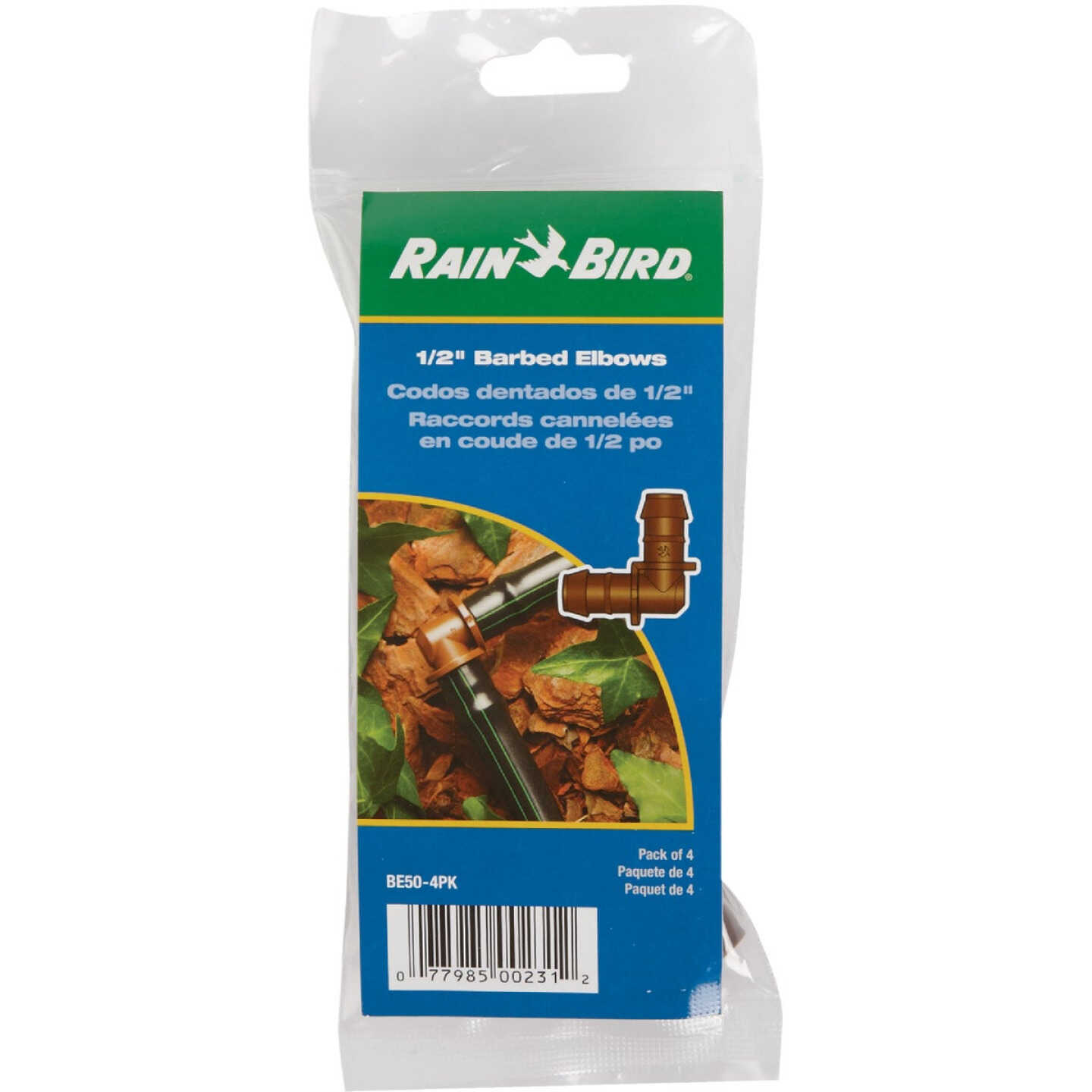 Rain Bird 1/2 In. Tubing Barbed Elbow (4-Pack) Image 1