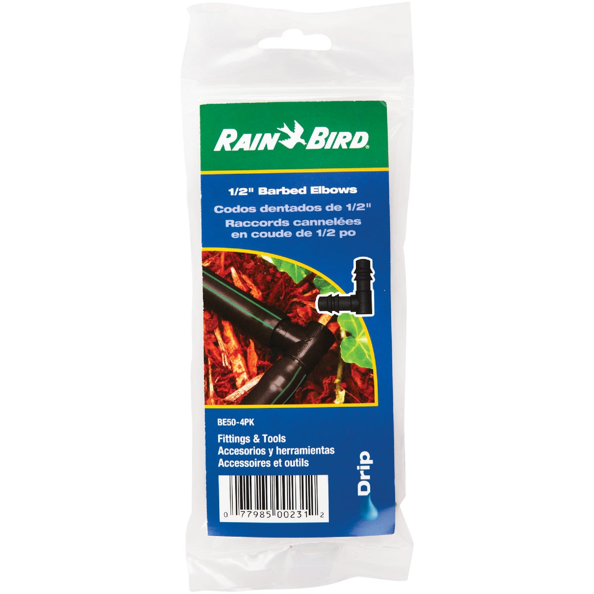 Rain Bird 1/2 In. Tubing Barbed Elbow (4-Pack) Image 2