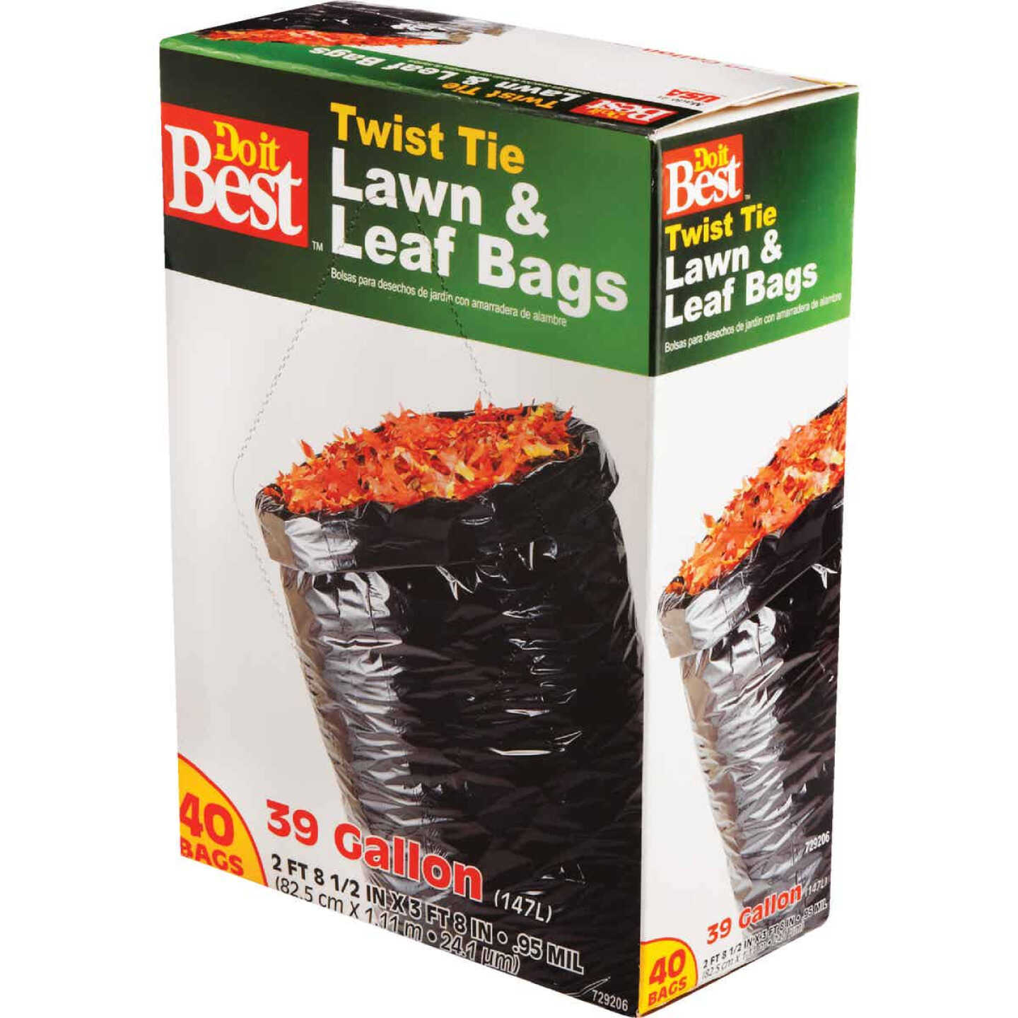Do it Best 39 Gal. Black Flap Tie Lawn & Leaf Bag (40-Count) Image 7