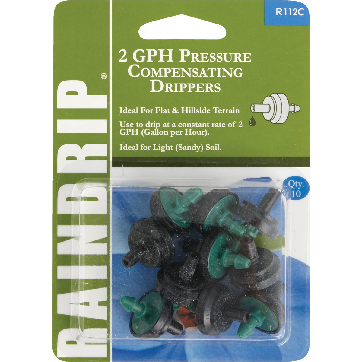 Raindrip 2 GPH On-Line Dripper (10-Pack) Image 1