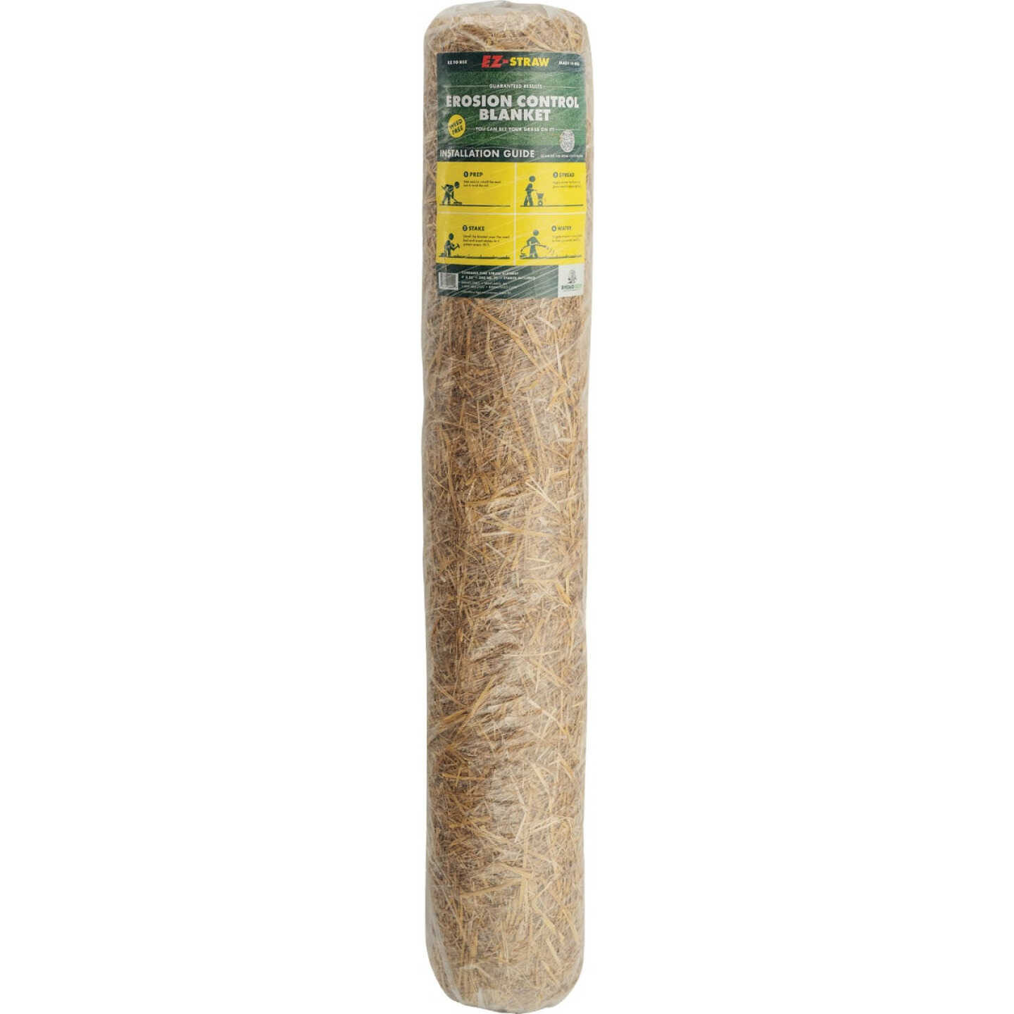 EZ Straw 4 Ft. W. x 50 Ft. L. Processed Straw Erosion Blanket Image 1