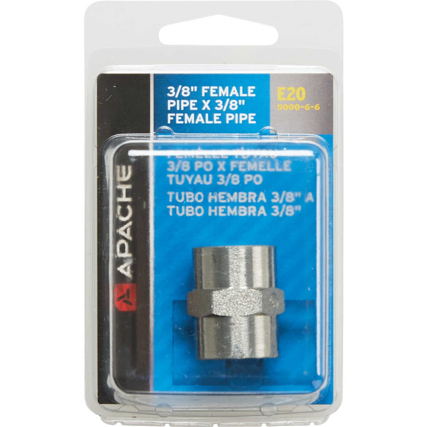 Apache 3/8 In. Female Pipe x 3/8 In. Female Pipe Hydraulic Hose Adapter Image 2