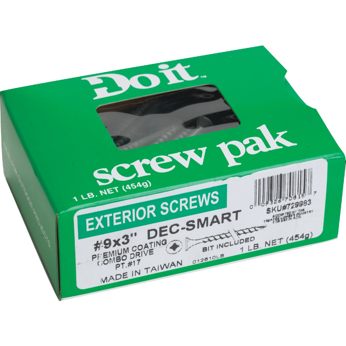 Do it #9 x 3 In. Primeguard Plus Premium-Coated Combo Bugle-Head Exterior Screw (1 Lb. Box)  Image 2