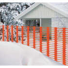 Tenax Saf-T-Sno 4 Ft. H. x 100 Ft. L. Polyethylene Snow Safety Fence, Orange Image 2